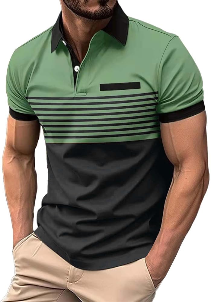 Polo Masculina Esportiva Verde