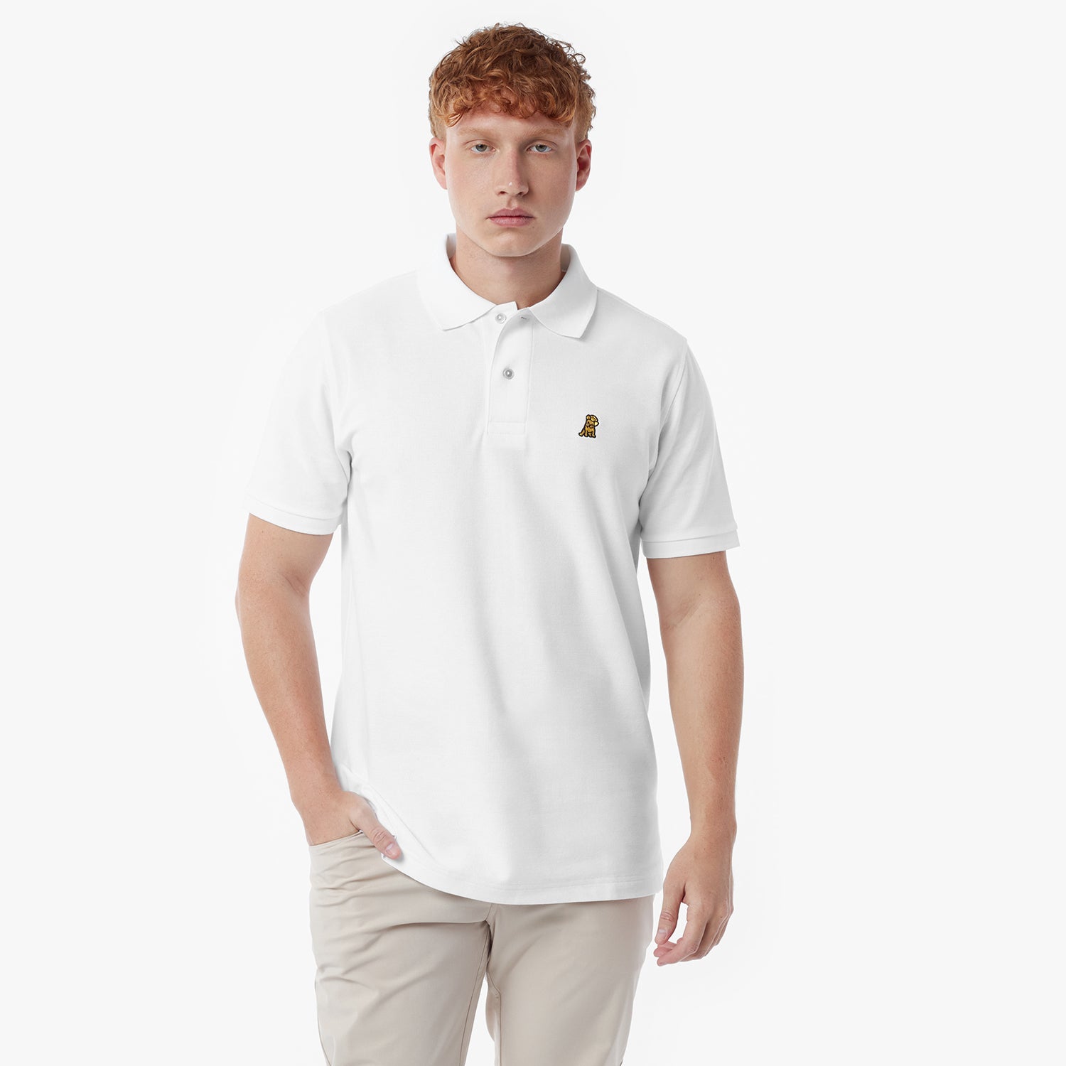 Camiseta Polo Masculina Branca