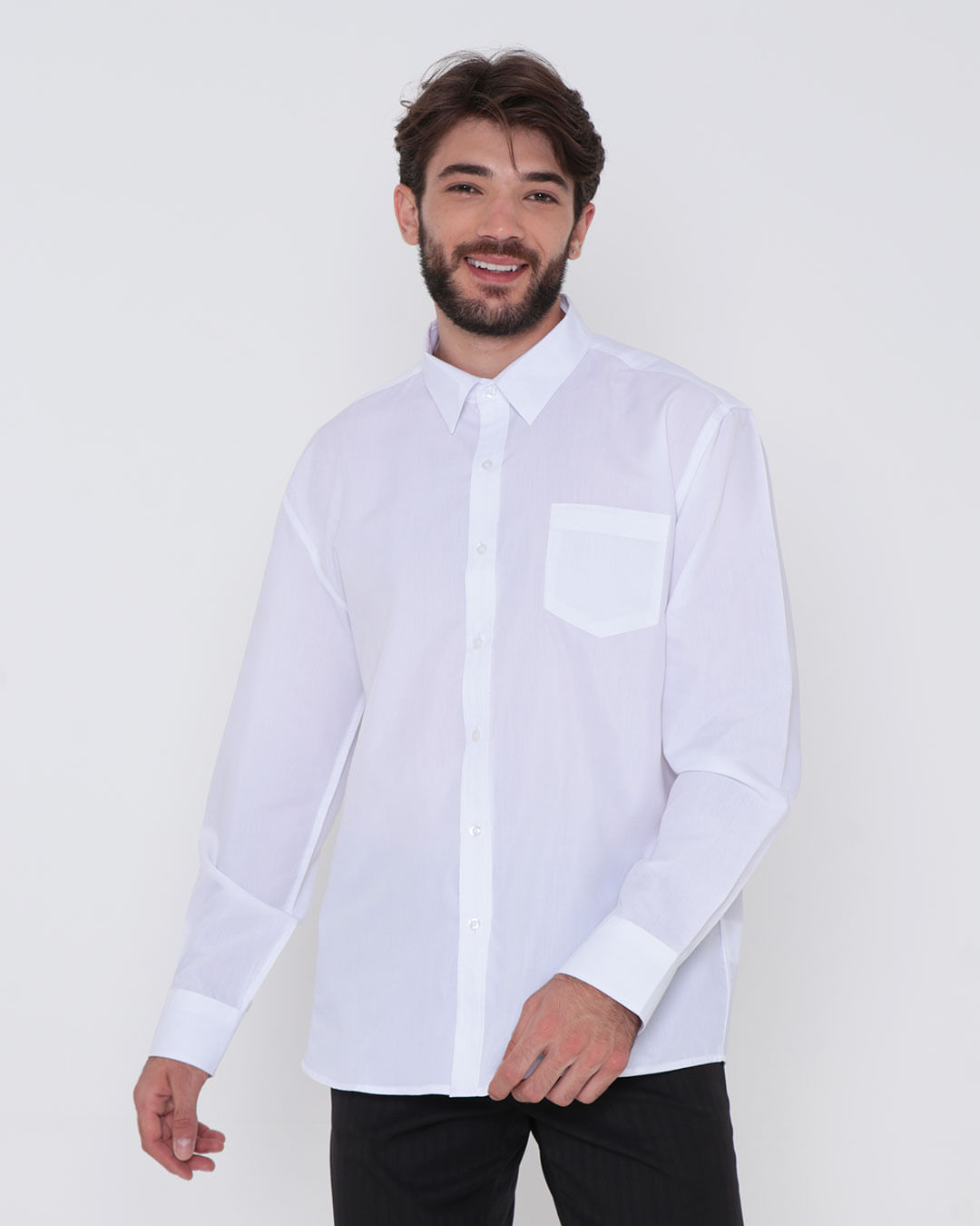 Camisa Social Masculina Branca Premium