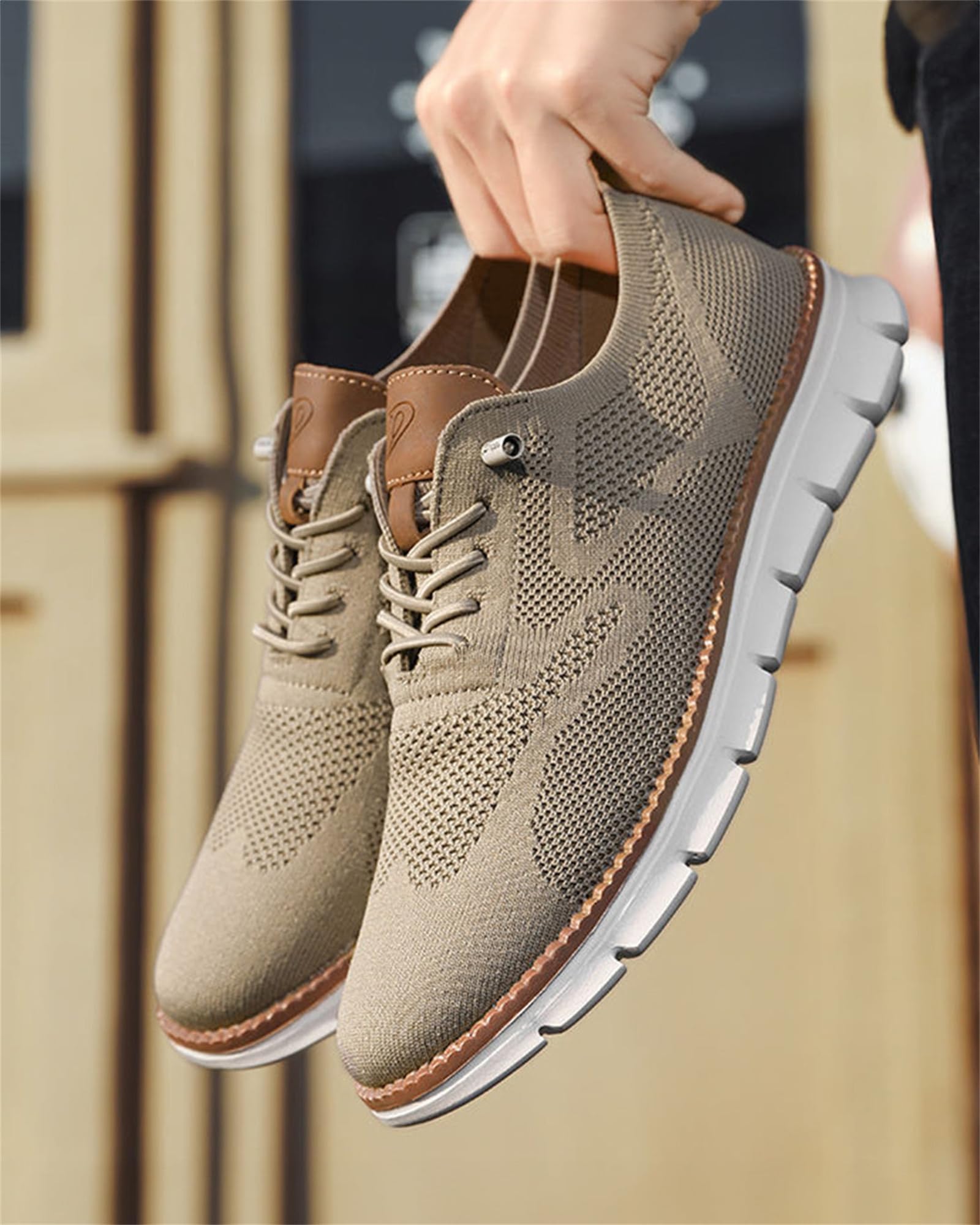 Tênis Masculino Bege Casual